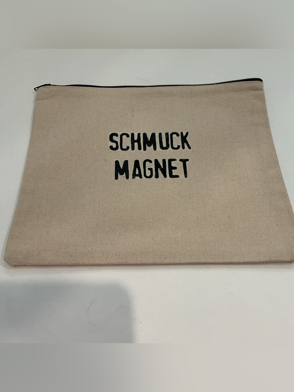MARCIA MADE IT Schmuck Magnet Canvas Zip Pouch - Natural